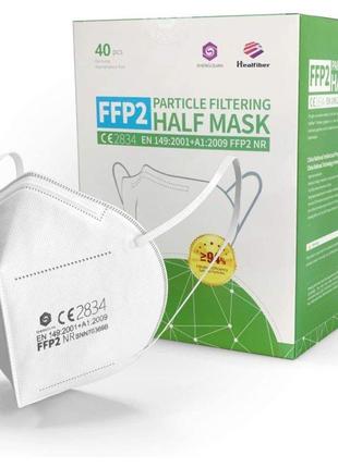40 штук - маска ffp2, респиратор, сертификат ce ce2834, en149:...