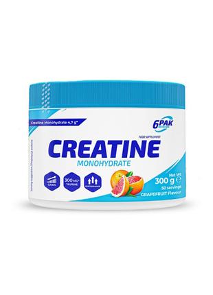 Креатин 6PAK Nutrition Creatine Monohydrate, 300 грамм Грейпфрут