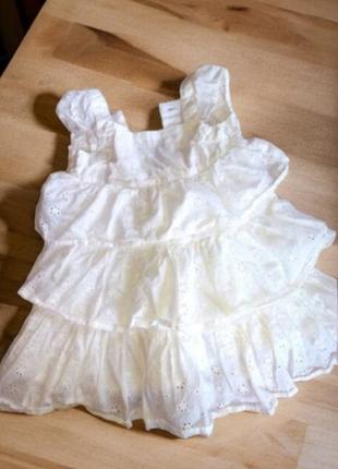 Дитяча сукня прошва на дівчинку 1 рік