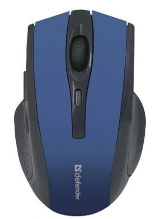 Миша Defender MM-665 Accura Wireless синій/чорний (код 92852)