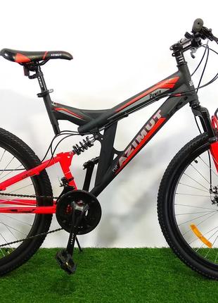 Велосипед Azimut Power 27.5" GD рама 19, 2021 черно-красный