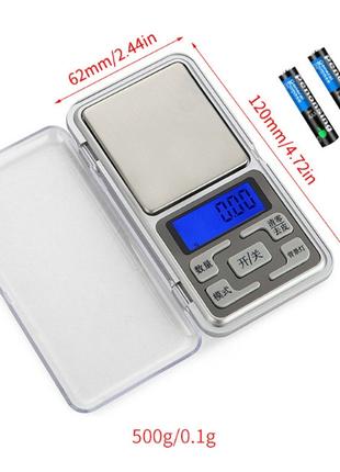 Весы ювелирные электронные карманные 500 г/0,1 г (Pocket Scale...