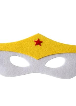 Детская маска на карнавал, размер маски 16*9см
