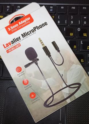 Петличка для смартфона Lavalier microphone HSX-M04