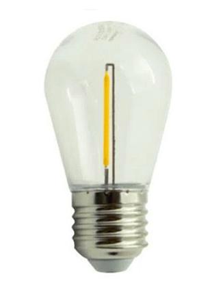 Лампа светодиодная Lemanso 1W E27 60LM 4500K S14 LM3078 прозра...