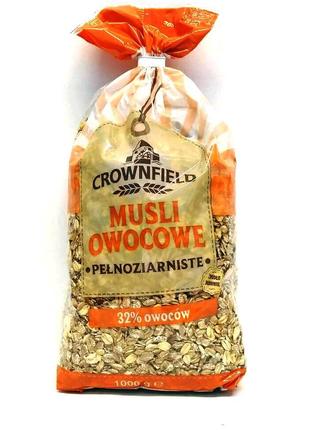 Мюслі із фруктами Crownfield Musli, 1кг (Польща)