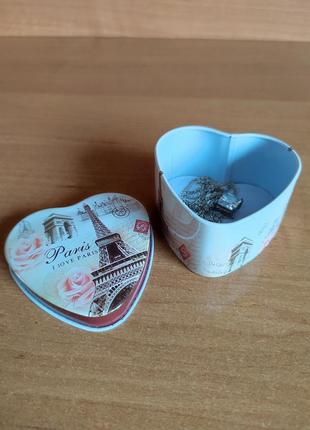Шкатулка paris "сердце" для украшений скриня подарочная упаковка