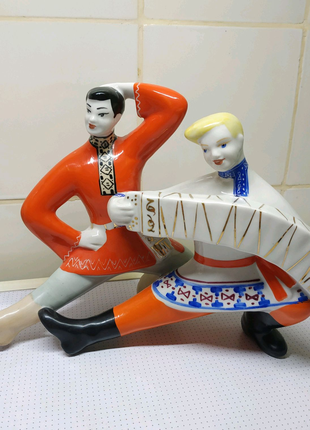 Статуэтка Перепляс Танцоры фарфор керамика СССР статуетка