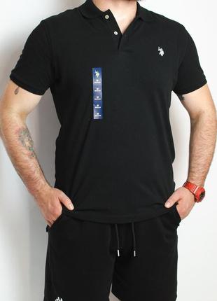 Pique small logo polo shirt