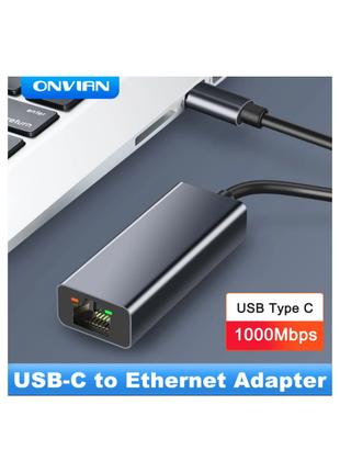 Адаптер Onvian USB-C на Gigabit Ethernet Adapter MacBook