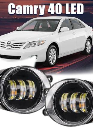 Toyota Camry 40. Противотуманные LED (лэд) фары 30W Тойота Кам...