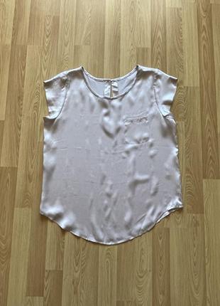 Шелковая блуза футболка из плотного шелка 100% шелк