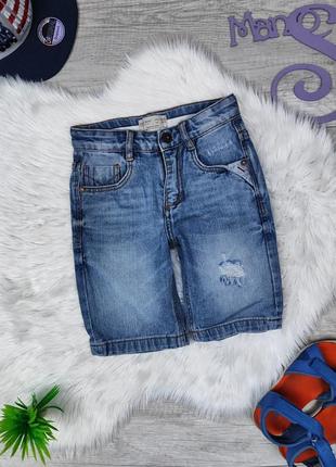 Детские джинсовые шорты для мальчика zara синие размер 110