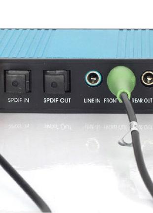 Звуковая карта USB 5.1 S/PDIF Синий