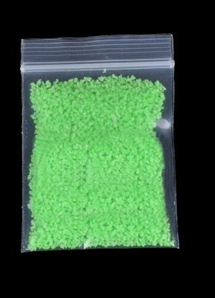 Флуоресцентный порошок гравий песок для украшения Зеленый