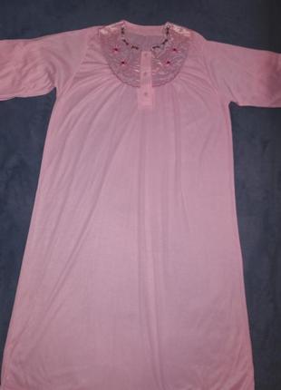 Ночная рубашка ночнушка розовая