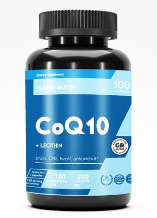 Коэнзим Q10 + Лецитин подсолнечный 100 капсул 100 мг Premium G...