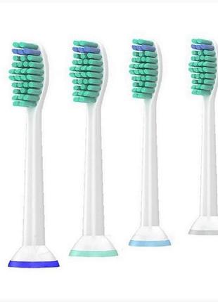 4 шт сменная насадка на зубную щетку philips sonicare hx-6014