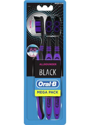 Зубная щетка Oral-B Всесторонняя чистка Black 40 Medium 3 шт
(...