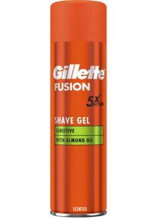Гель для бритья Gillette Fusion Для чувствительной кожи 200 мл...