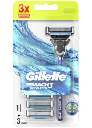 Бритва Gillette Mach3 Start с 3 сменными картриджами (77020184...