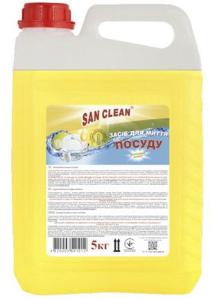 Средство для ручного мытья посуды San Clean Лимон 5 л (4820003...