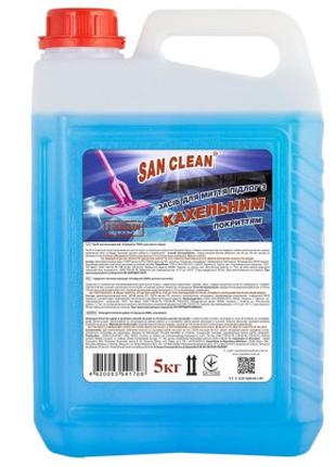 Средство для мытья пола San Clean для плитки и кафеля 5 кг (48...