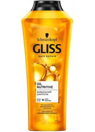 Шампунь Gliss Oil Nutritive для сухих и поврежденных волос 400...