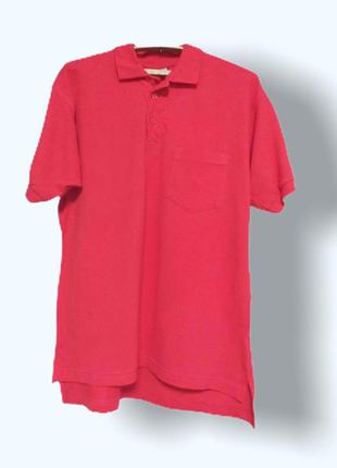 Красная мужская футболка поло