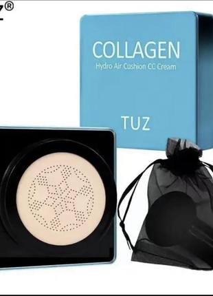 Кушон tuz collagen 2 в 1 hydro air cushion cc cream