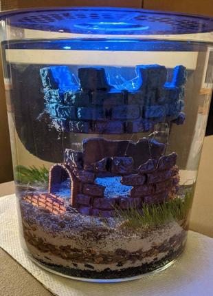 Плавальний замок в акваріум