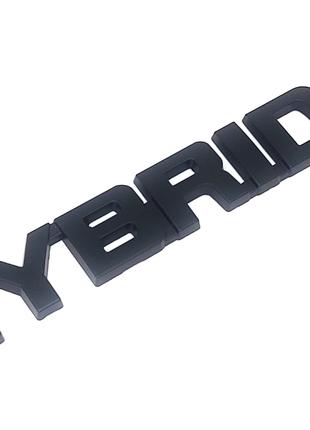 Эмблема надпись Hybrid гибрид 152*21 мм Тойота