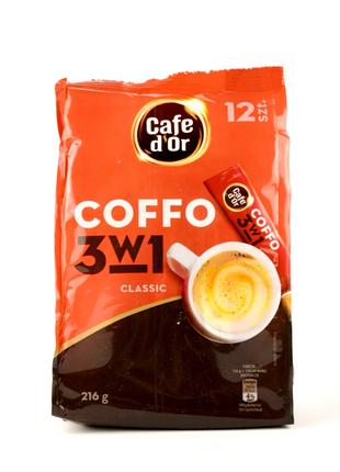 Кофе растворимый Cafe d'Or Coffo 3 в 1 classic 12 стиков 216 г...