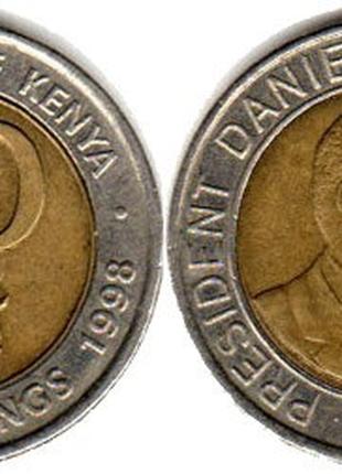 Монета 20 шиллингов 1998 Кения..(ДА)