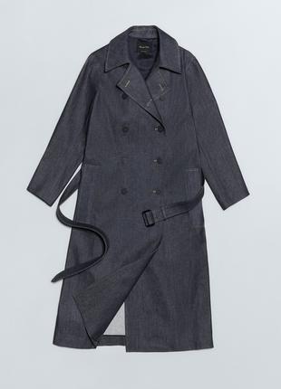 Massimo Dutti Джинсовая куртка-Трэнч