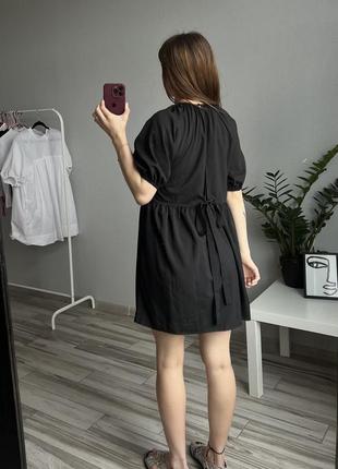 Чорна пишна коротка сукня плаття жіноче коротке плаття