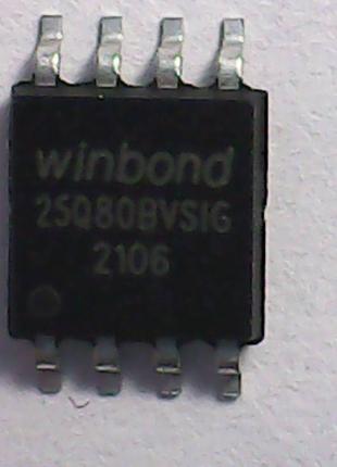 Мікросхема пам'яті Winbond 25Q80BVSIG, 25q80
