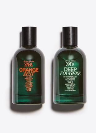 Набор туалетная вода Zara Orange Zest + Deep Fougere, 2×100 мл...