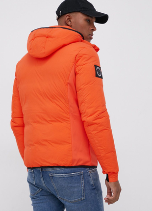 Куртка пуховик помаранчева чоловіча зимова