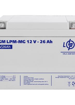 Аккумулятор мультигелевый LPM-MG 12V - 26 Ah LogicPower