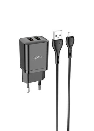 Адаптер сетевой HOCO Micro USB Cable Maker dual port charger s...