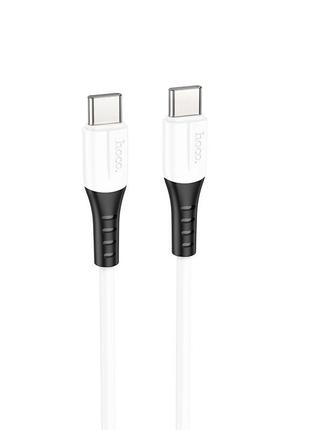 Кабель HOCO Type-C to Type-C silicone charging data cable X82 ...