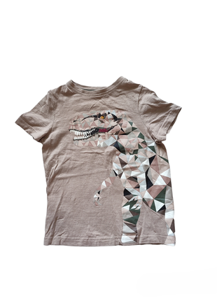 Tu футболка дитяча з динозавром динозавр футболочка беж бежева...