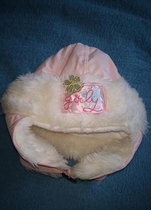 Розовая шапка maika