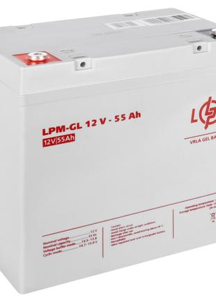 Аккумулятор гелевый LPM-GL 12V - 55 Ah LogicPower