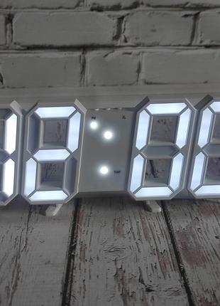 Электронные часы настольные LY 1089 с белой подсветкой ms