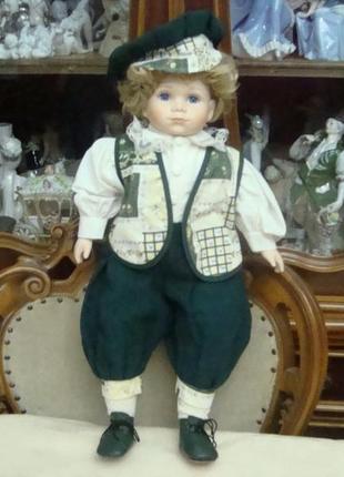 Фарфоровая кукла мальчик германия №4