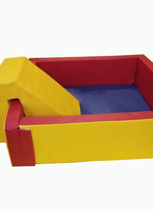 Сухий басейн з гіркою для дітей 150х150х40 см