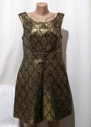 Платье нарядное золотистое от next (175)