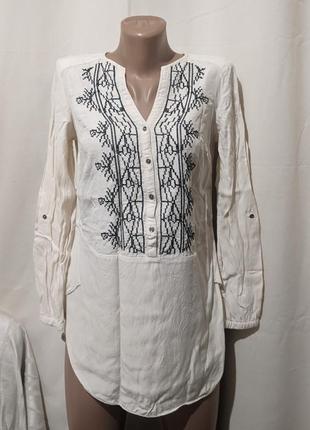 Вышиванка. блуза с арнаментом. вискоза (027)